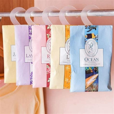 scented hanging wardrobe sachets.